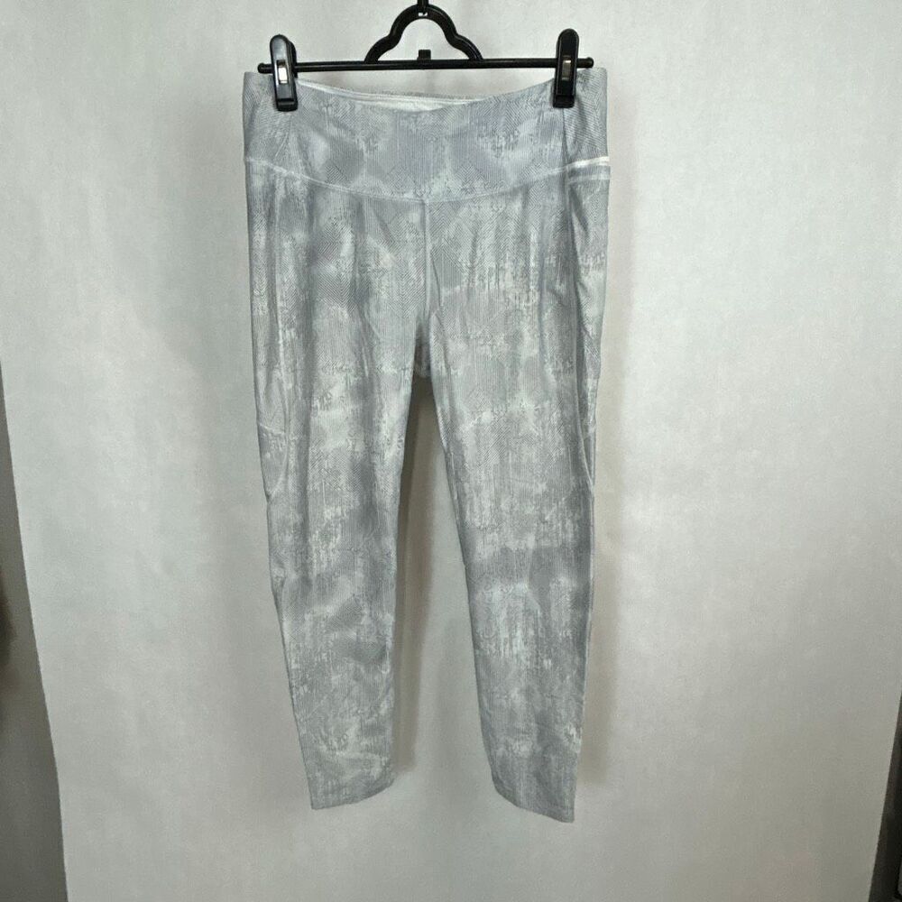 Calia Carrie Underwood Stay Powerful Leggings Sz L Gray Print Athletic Leg Pocke